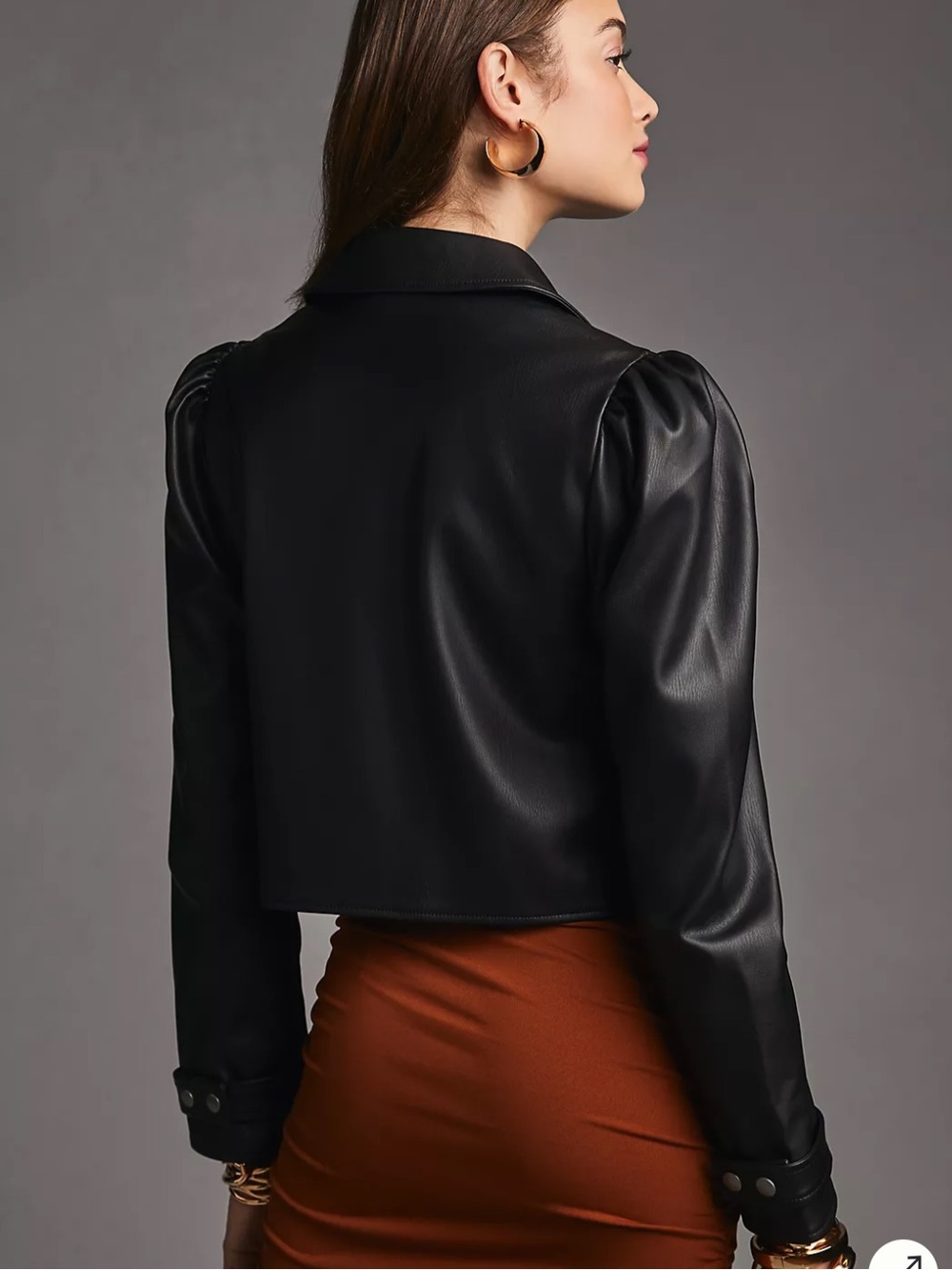Maeve Faux Leather Femme Moto Jacket - Picture 4 of 13
